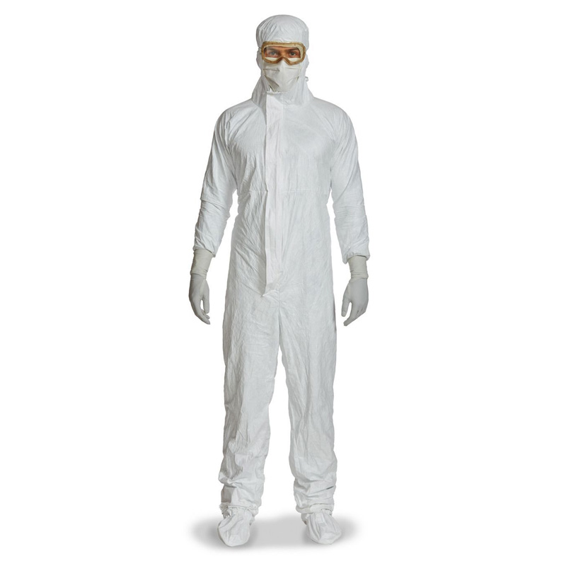 Combinaison intégrale lavée & stérile en tyvek isoclean