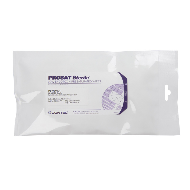 Prosat polynit heatseal sterile low endotoxines  saturé en ipa en 30,5 x 30,5 cm