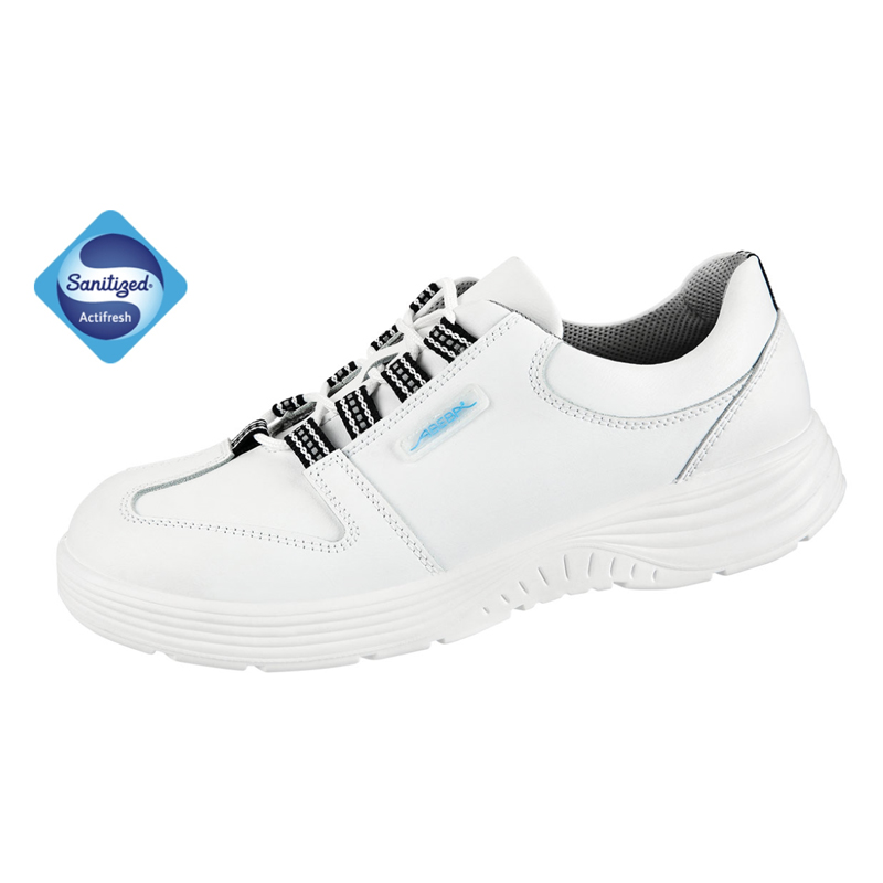 Chaussures de travail blanches modèle 711133 en pointures 35-48avec lacage a pas