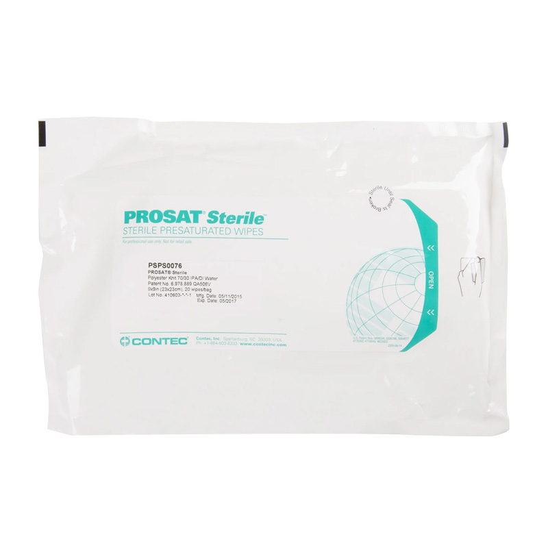 Prosat polynit heatseal sterile bpr - 100% polyester saturé en ipa en 23 x 23 cm