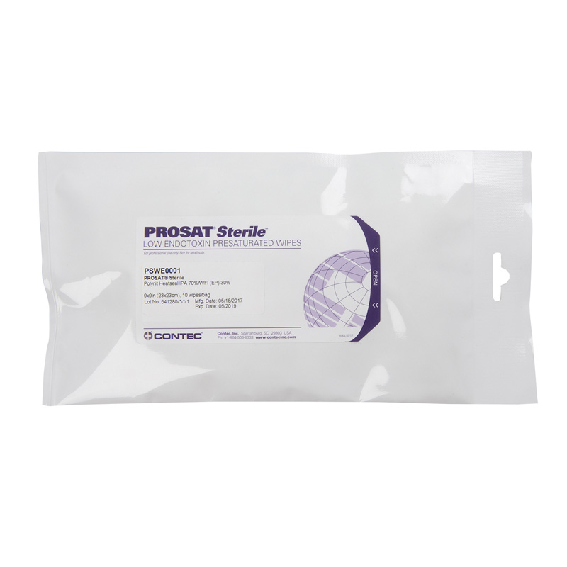 Prosat polynit heatseal sterile low endotoxines  saturé en ipa en 23 x 23 cm