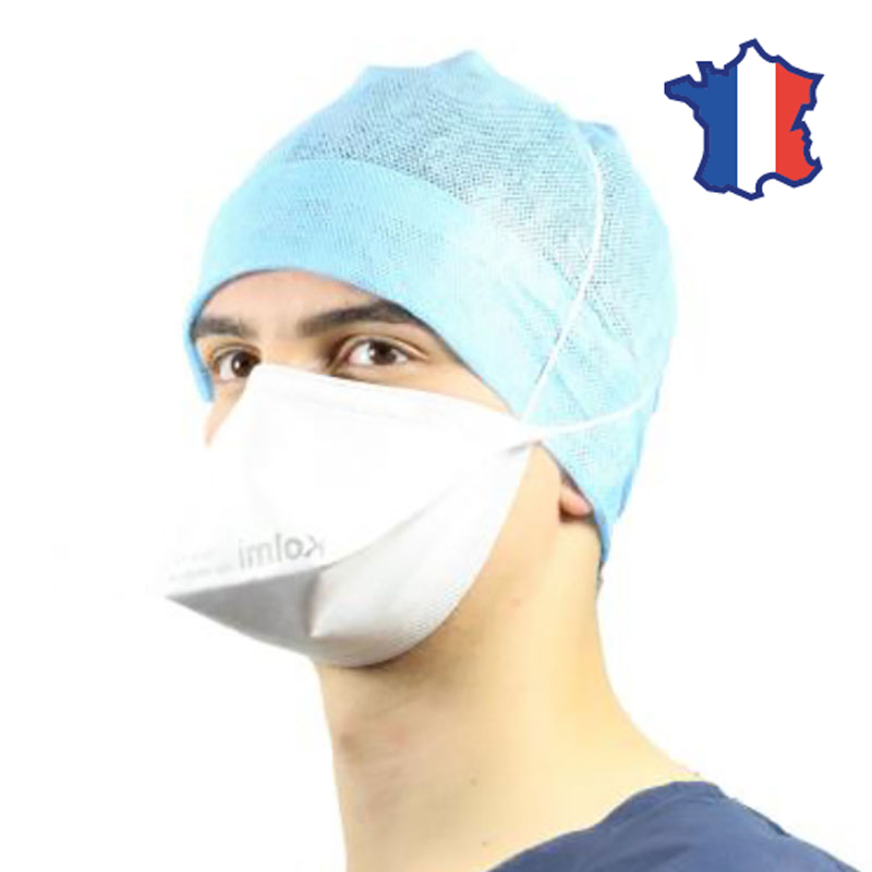 Masque de protection epi/medical pliable ffp2 - blanc