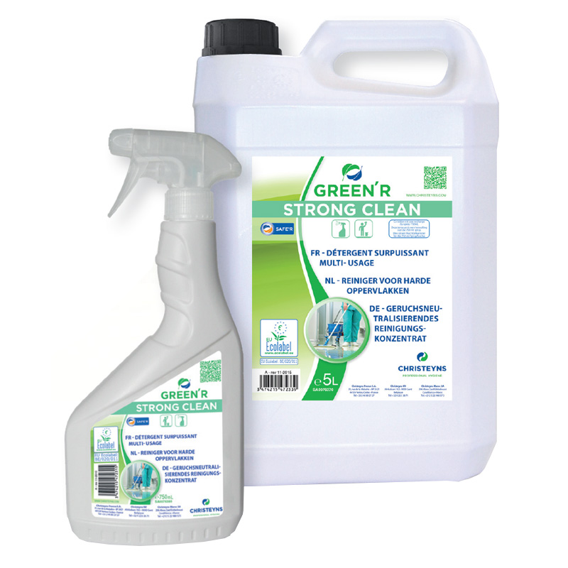 Green'r strong clean détergent surpuissant multi-usage prêt à l'emploi 750ml.