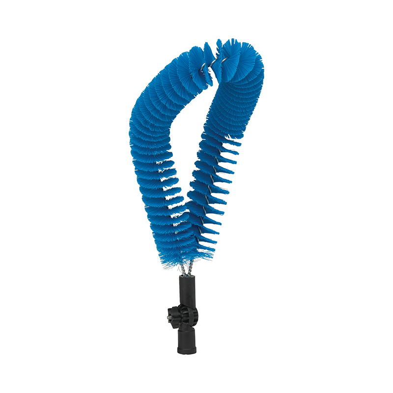 Brosse cylindrique medium avec angle réglable pour le nettoyage de surfaces.